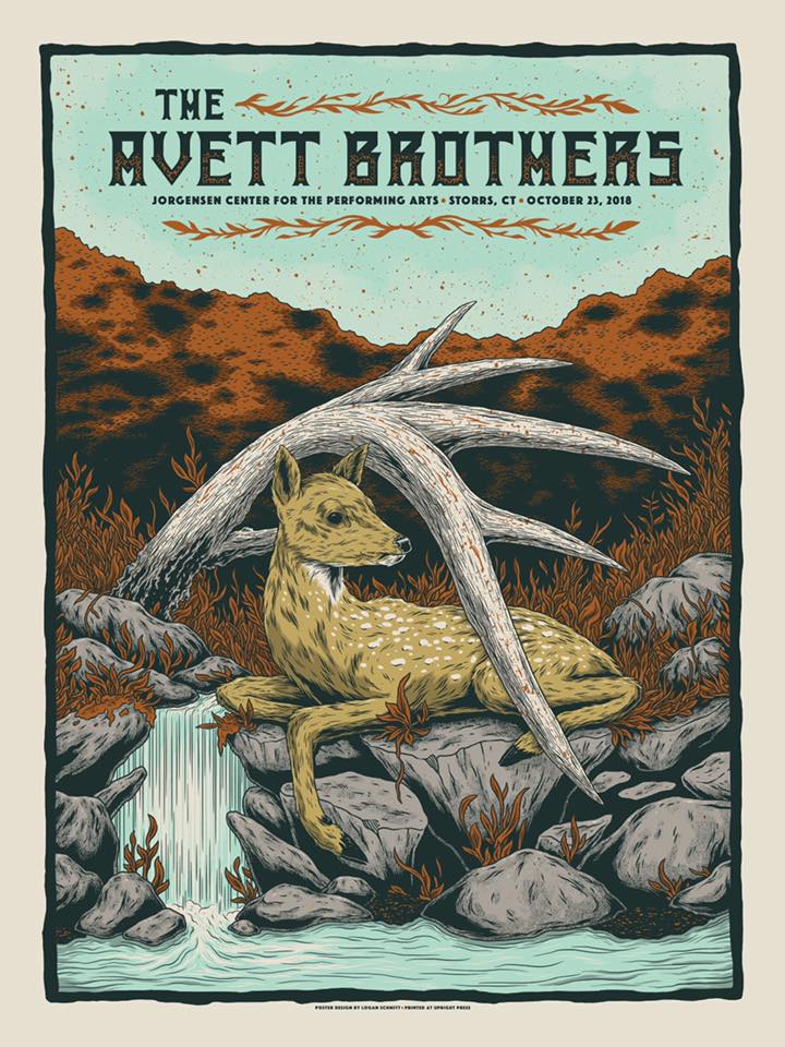 AVETT BROTHERS concert tour poster MOBILE 11-13-17 2017 Nicholas Moegly 